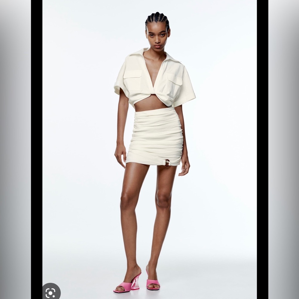 Brandnew Zara white skirt